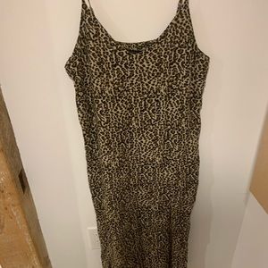 Brunette the label spaghetti strap midi dress